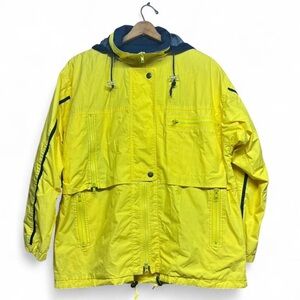 Adult size Large Yellow and Blue VTG London Fog Weatherproof Jacket